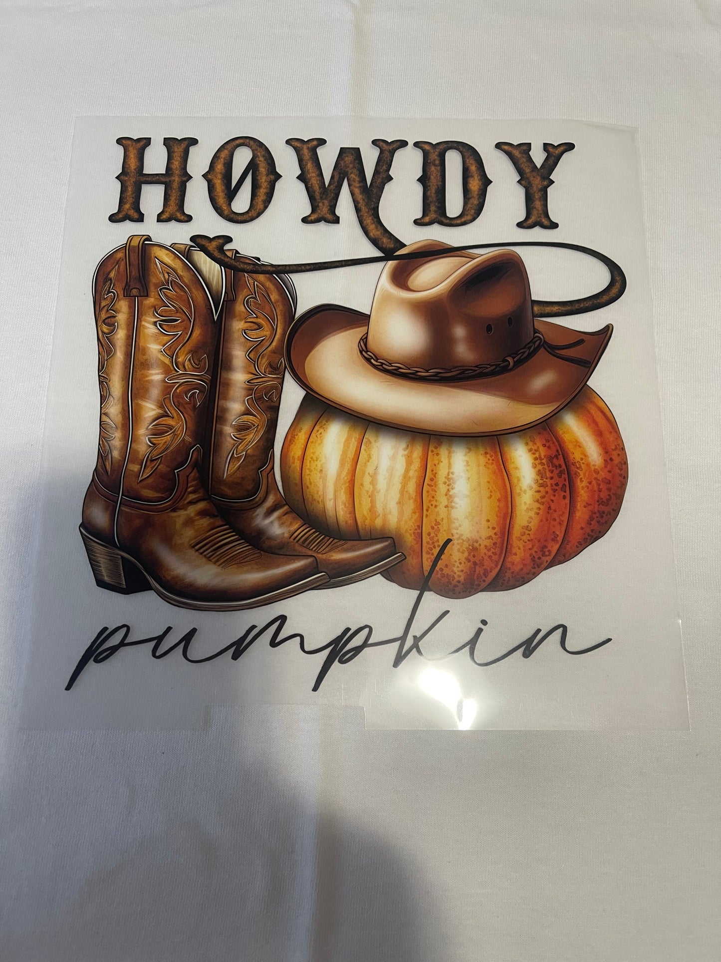 Howdy Pumpkin-Dtf T-shirt Design