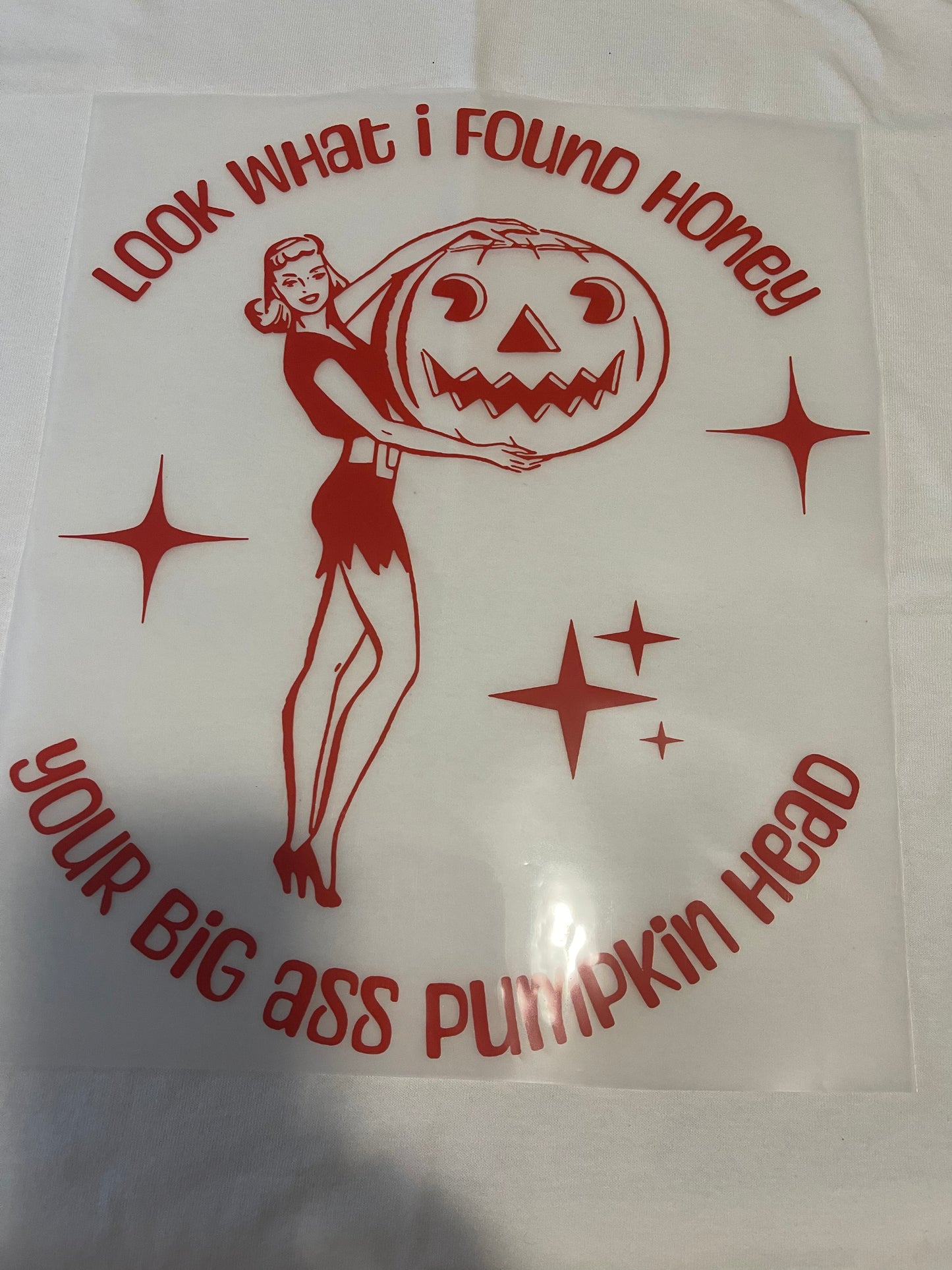 Pumpkin Head-Dtf T-shirt Design