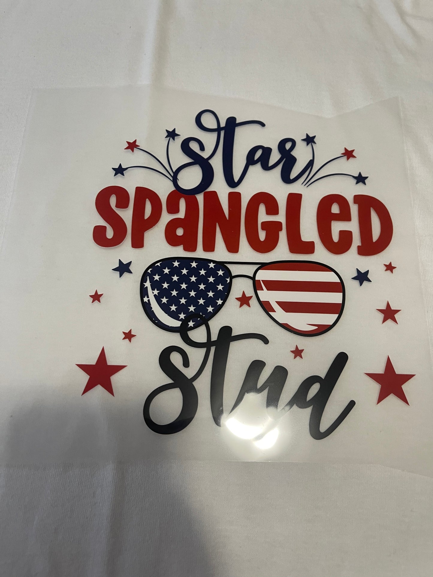 Star Spangled Stud-Dtf T-shirt Design