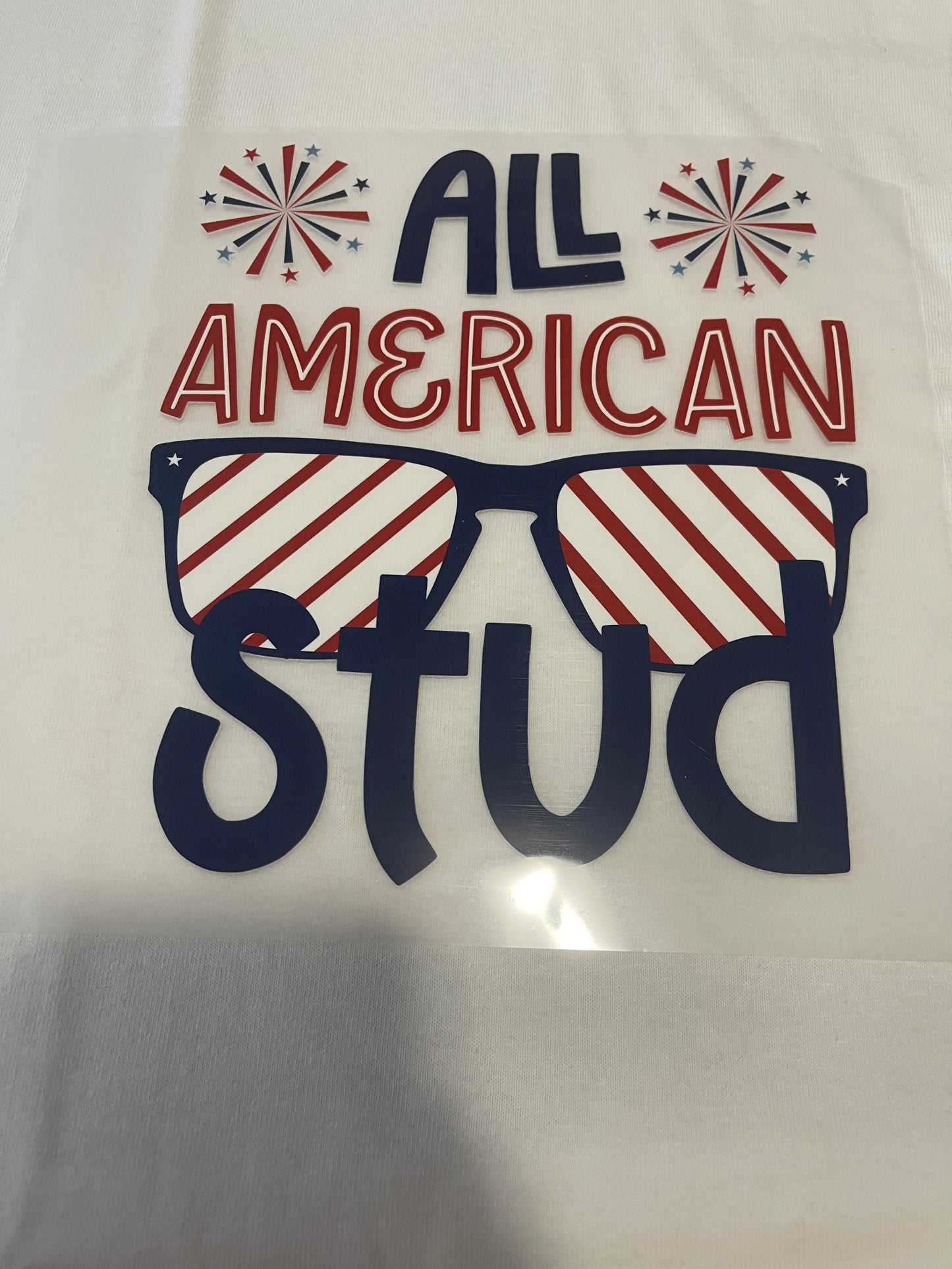 All American Stud-Dtf T-shirt Design