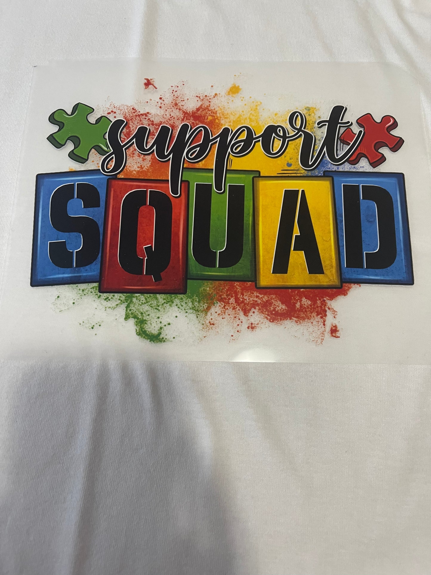 Support Squad-Dtf T-shirt Design
