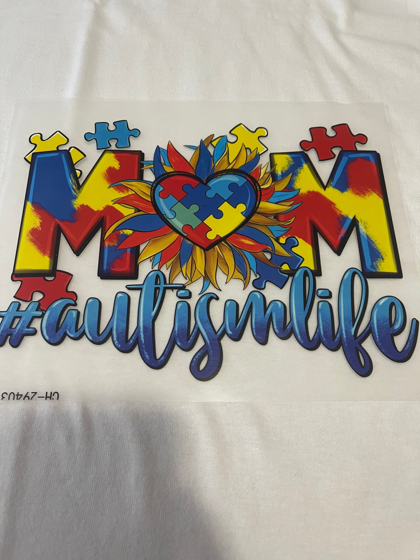 Mom #Autismlife-Dtf T-shirt Design