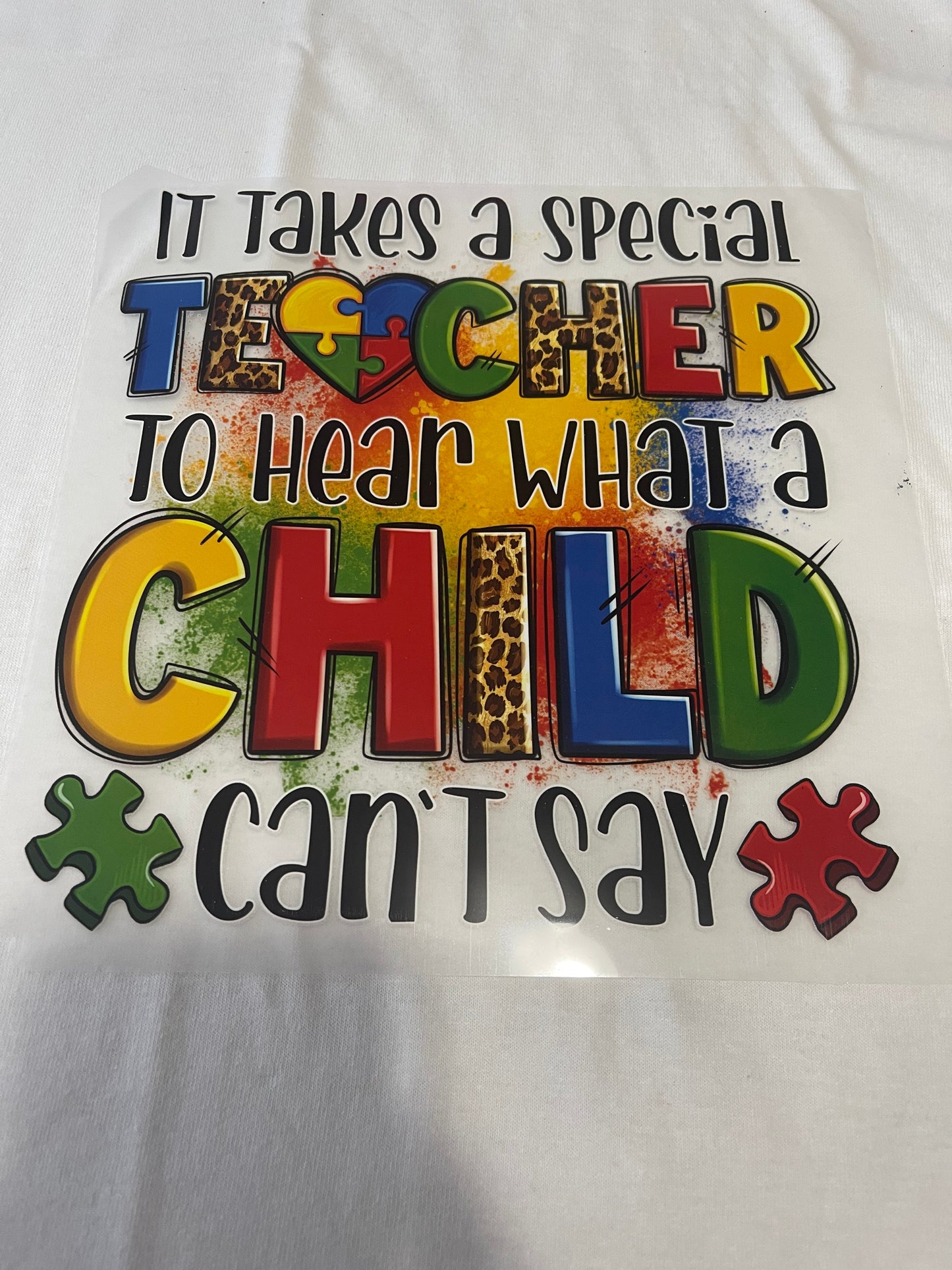It Takes A Special Teacher-Dtf T-shirt Design