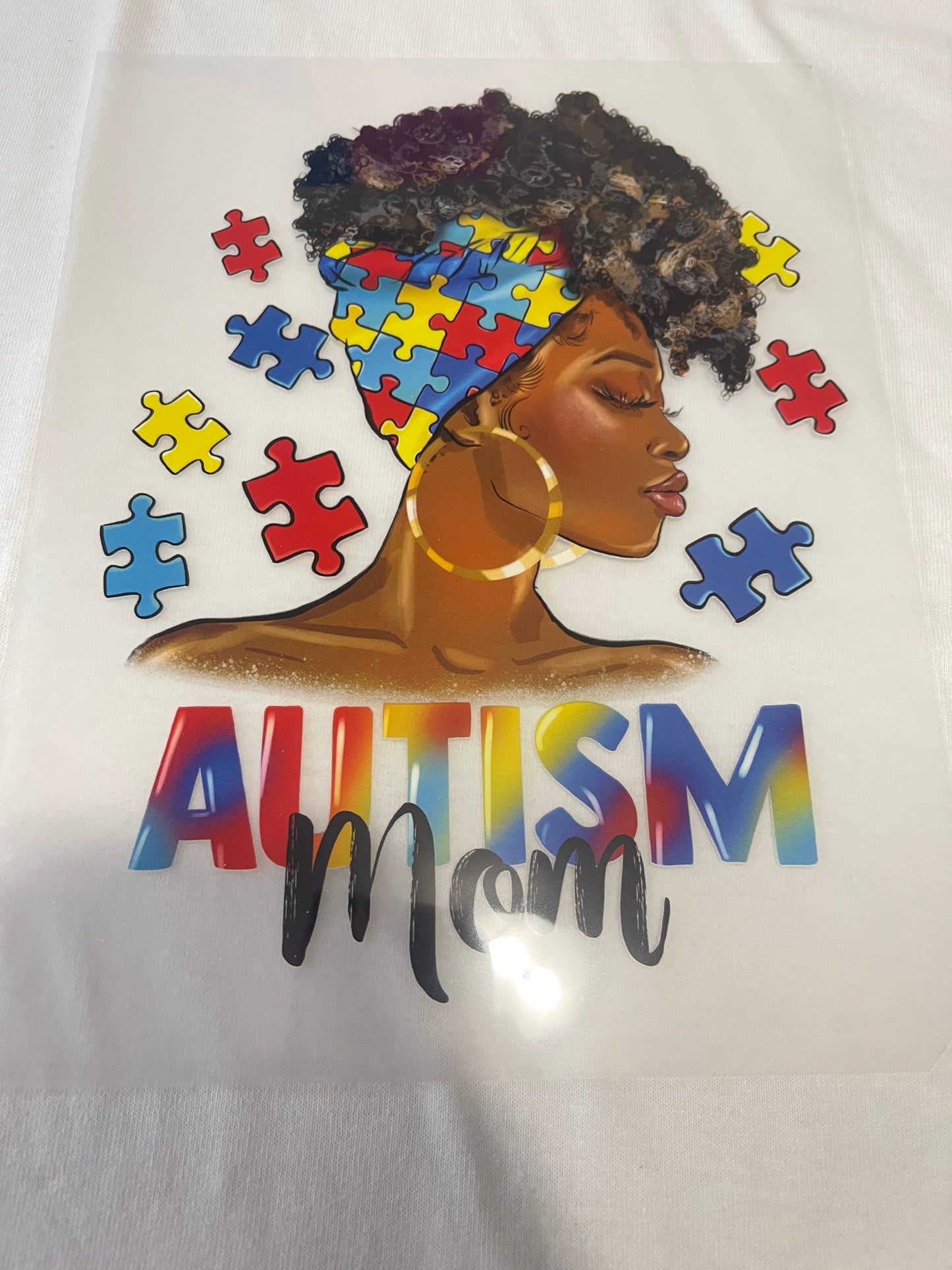 Autism Mom-Dtf T-shirt Design