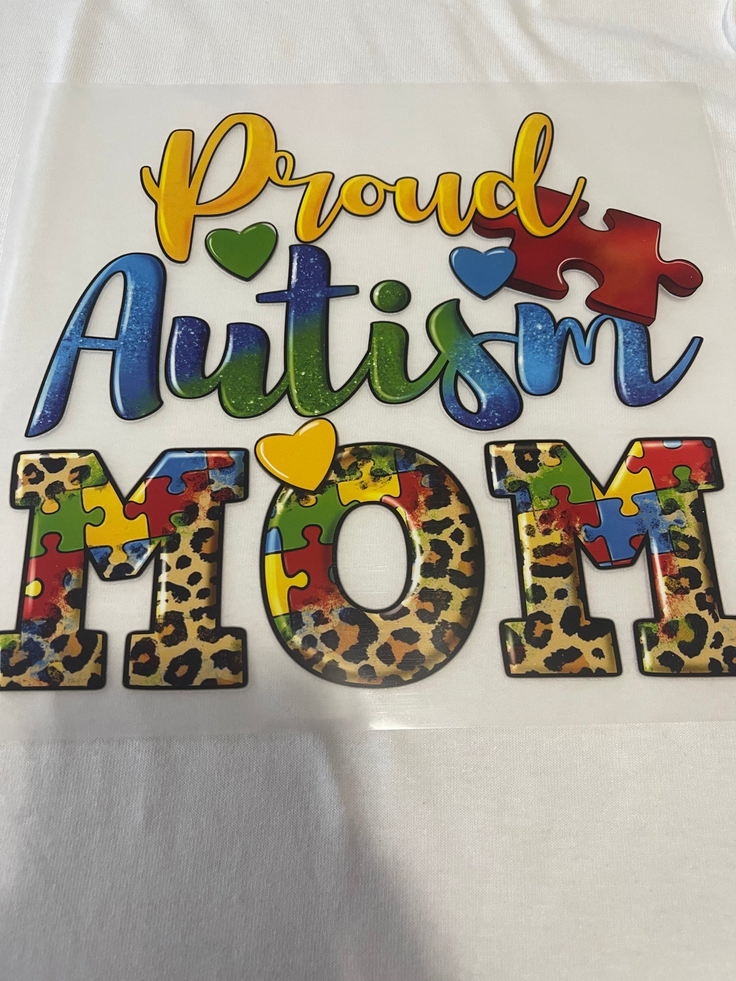 Proud Autism Mom-Dtf T-shirt Design