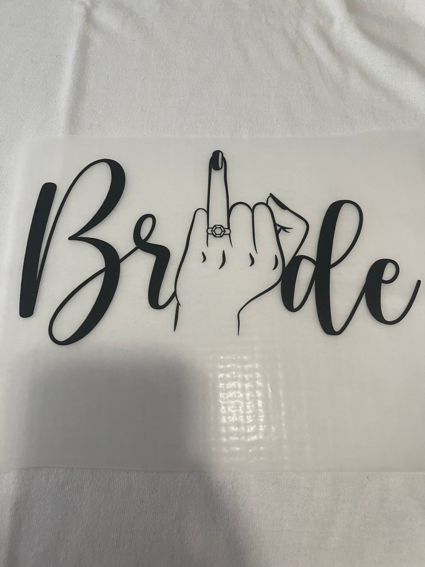 Bride Ring Finger-Dtf T-shirt Design
