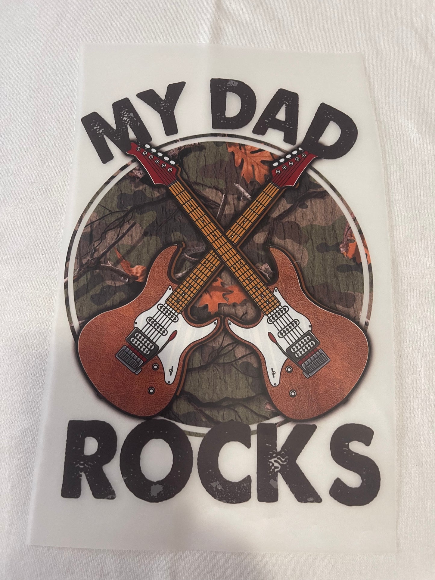 My Dad Rocks-Dtf T-shirt Design