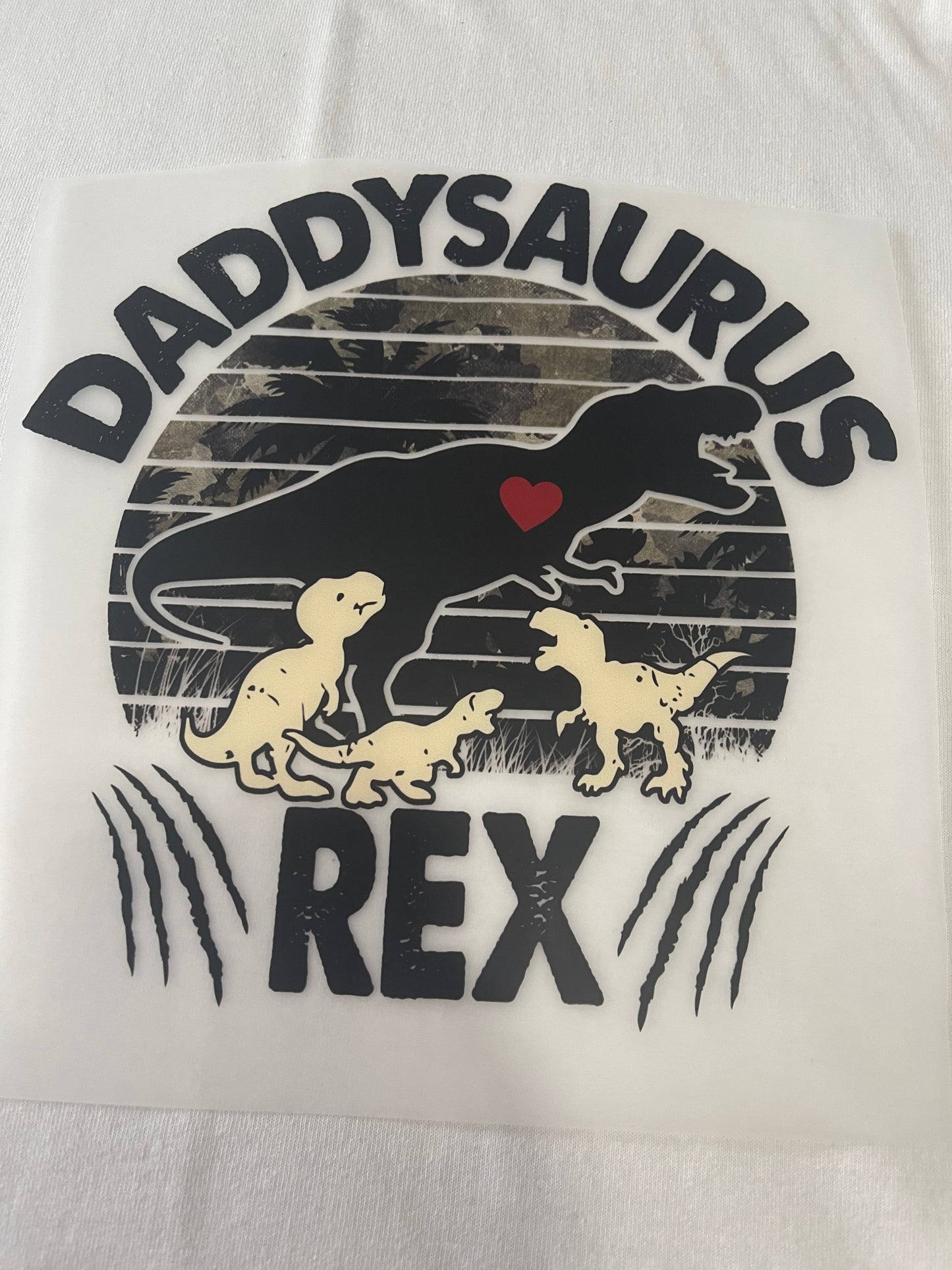 Daddysaurus Rex-Dtf T-shirt Design