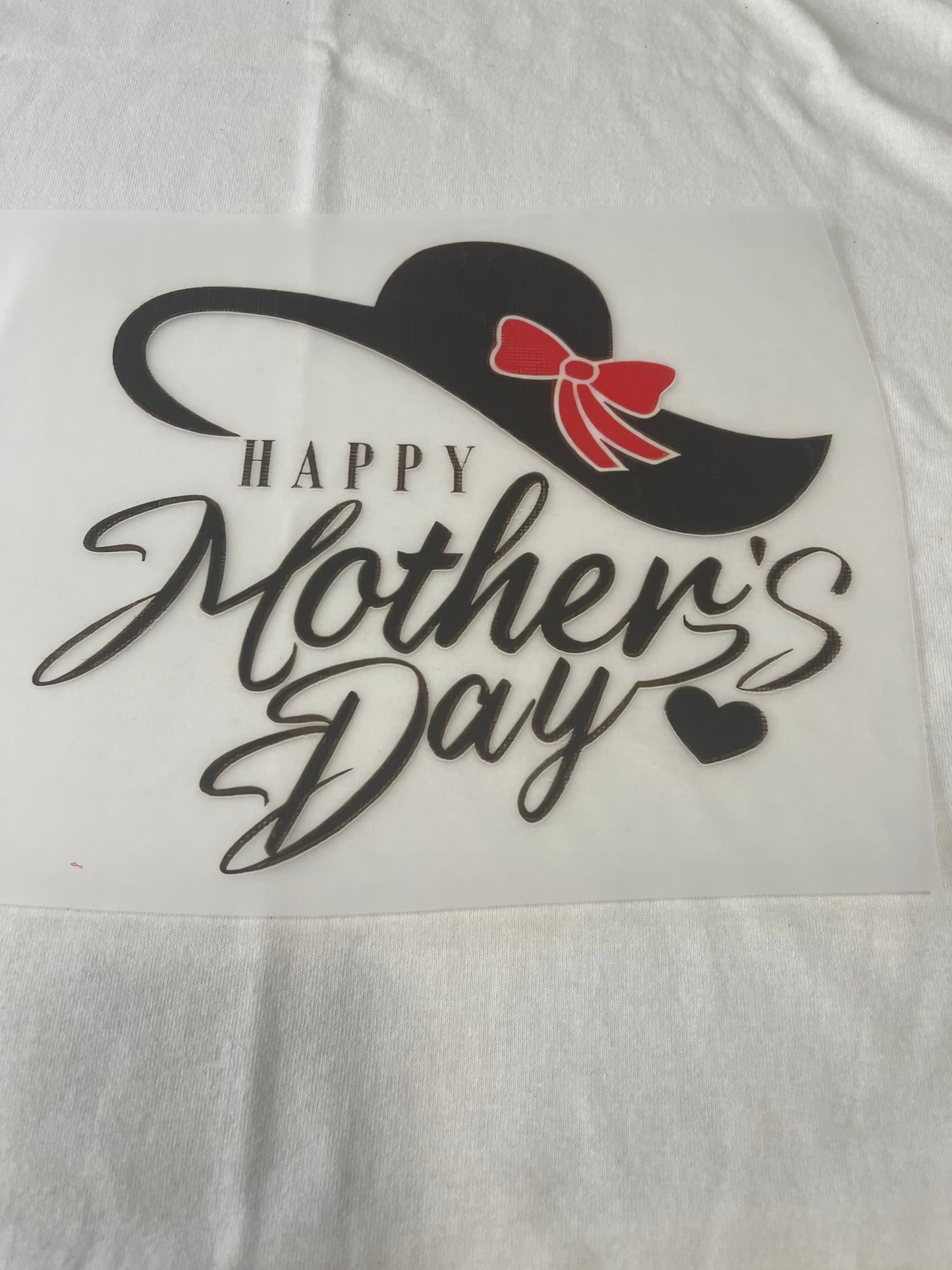 Mother's Day Red Bow-Dtf T-shirt Design
