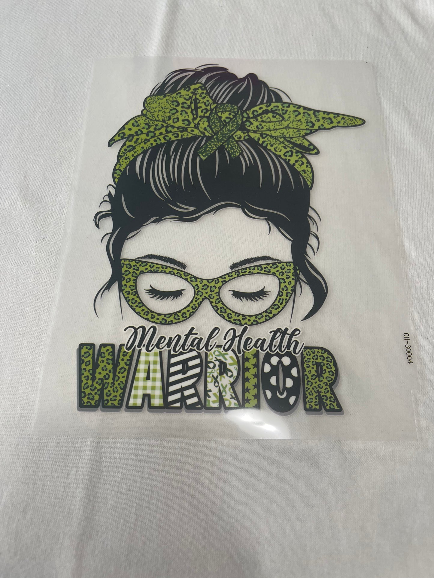 Mental Health Warrior-Dtf T-shirt Design