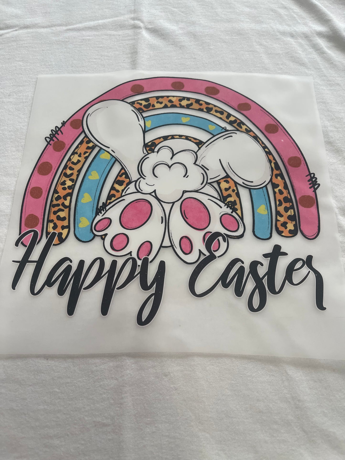 Rainbow Bunny-Dtf T-shirt Design
