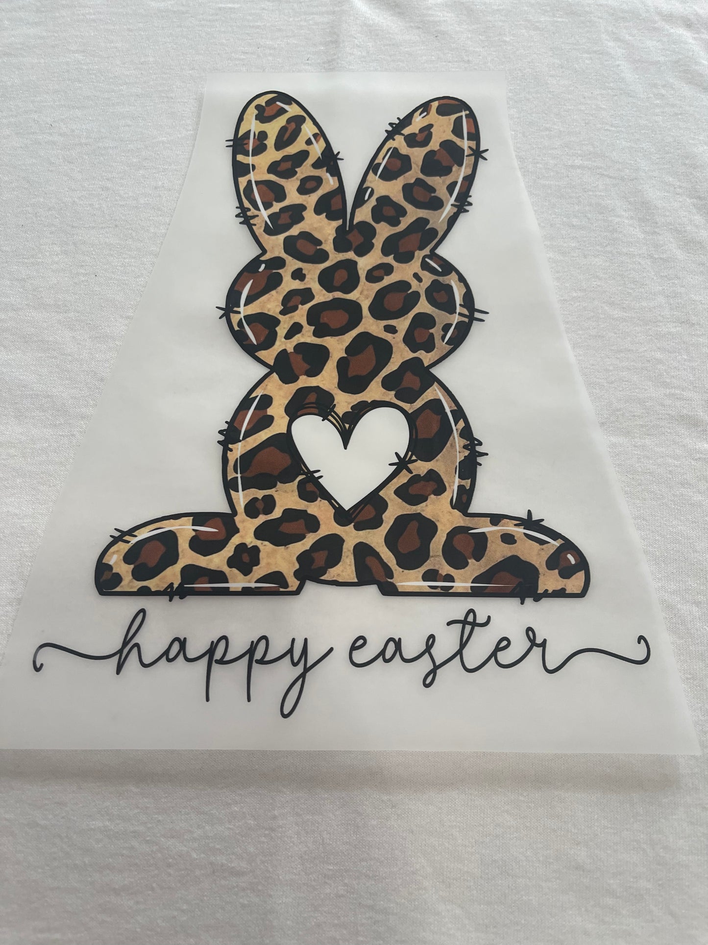 Leopard Bunny-Dtf T-shirt Design