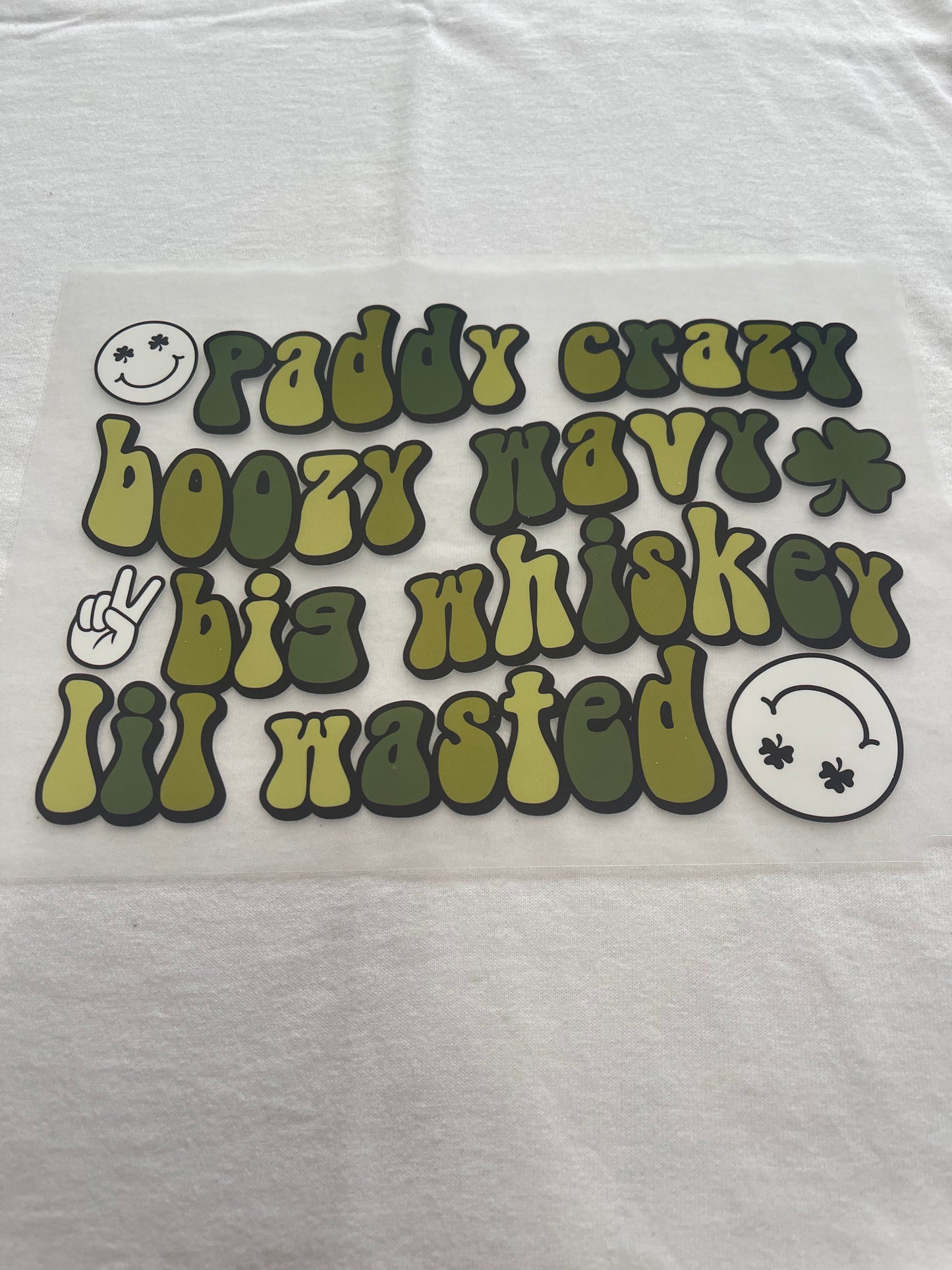 Paddy Crazy St. Patrick's-Dtf T-shirt Design