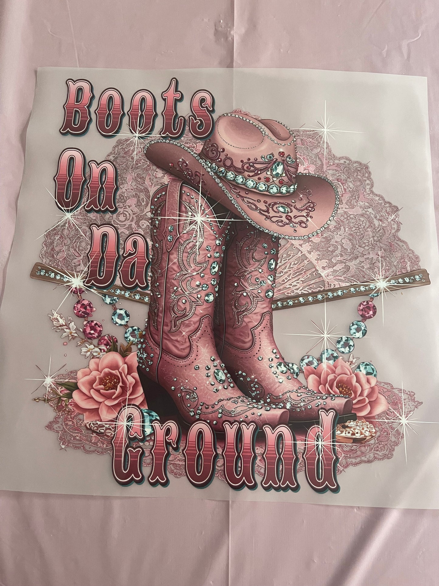 Boots on Da Ground-Dtf T-shirt Design
