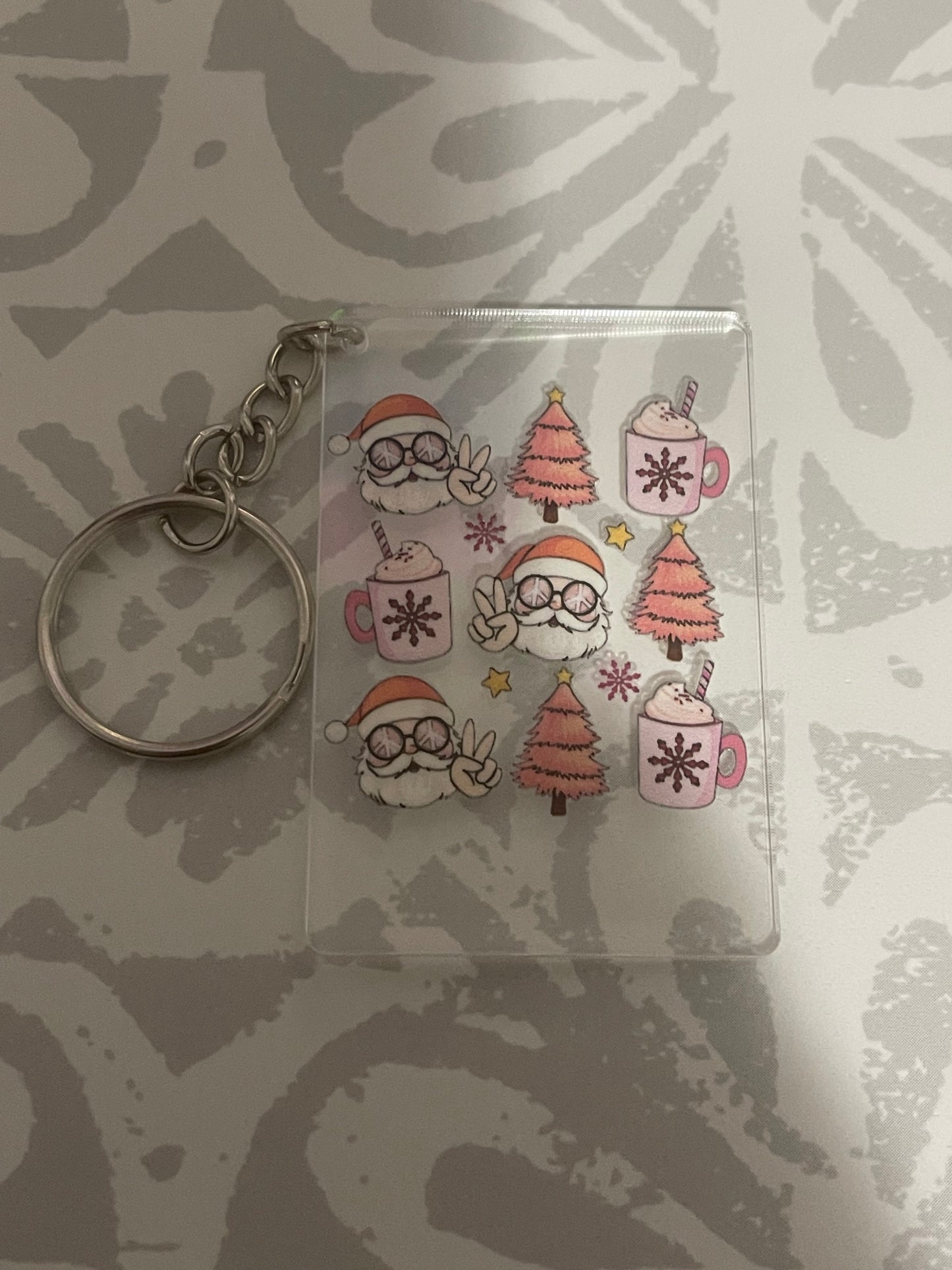 #40 Retro Santa~~Keychain