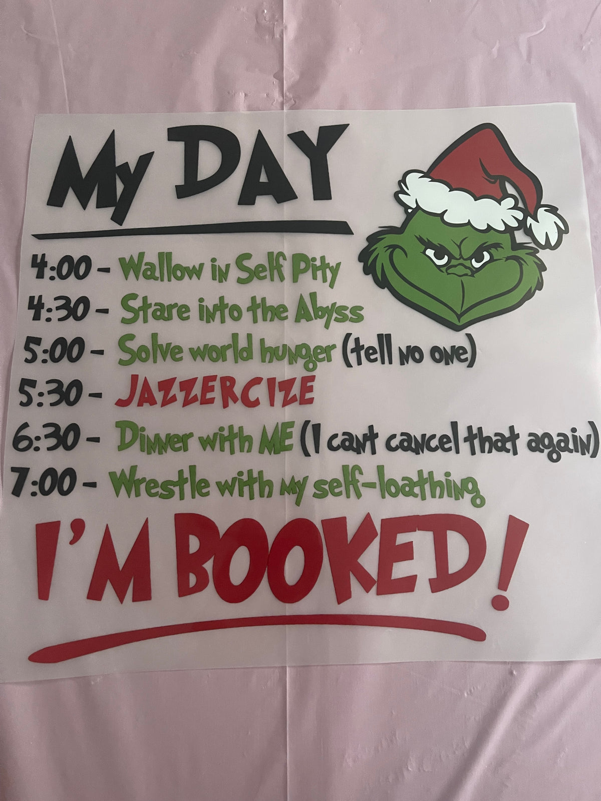 My Day I’m Booked-Dtf T-shirt Design