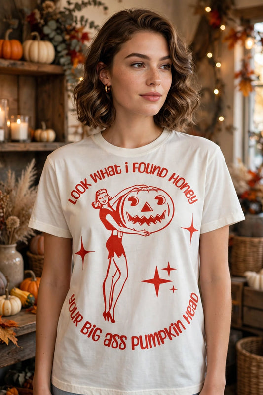Pumpkin Head-Dtf T-shirt Design