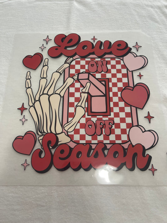 Love Season Valentines-Dtf T-shirt Design