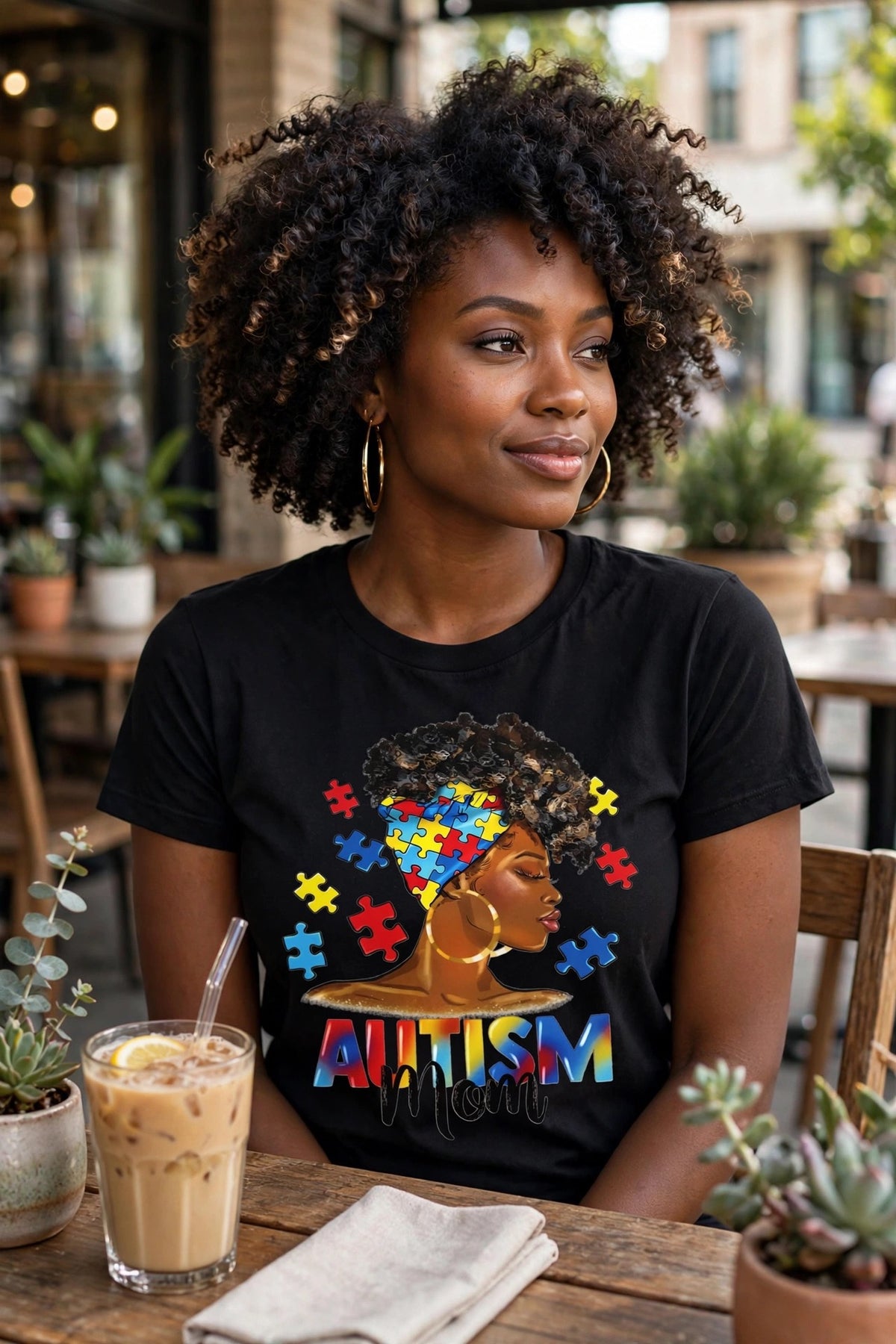 Autism Mom-Dtf T-shirt Design