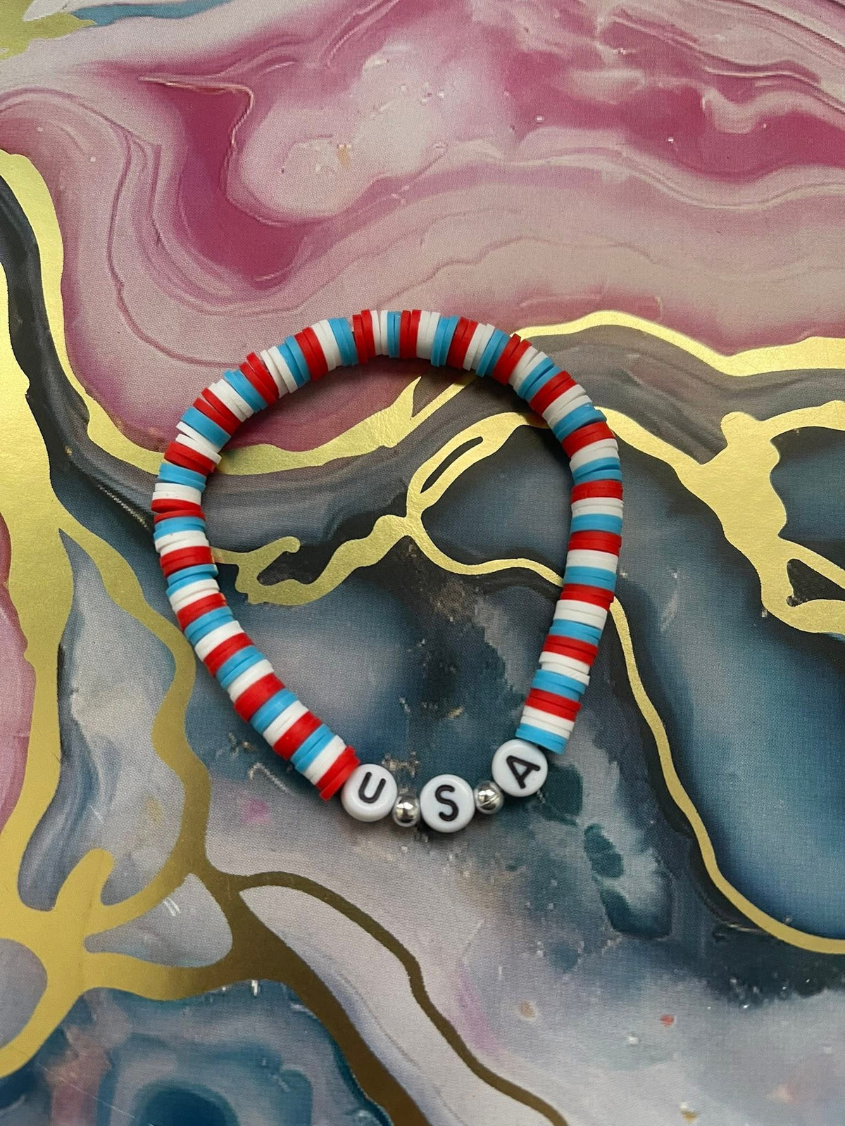 #20 USA Red,White & Blue~~Bracelet