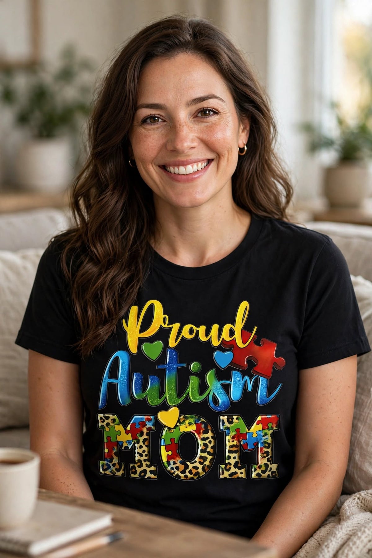 Proud Autism Mom-Dtf T-shirt Design