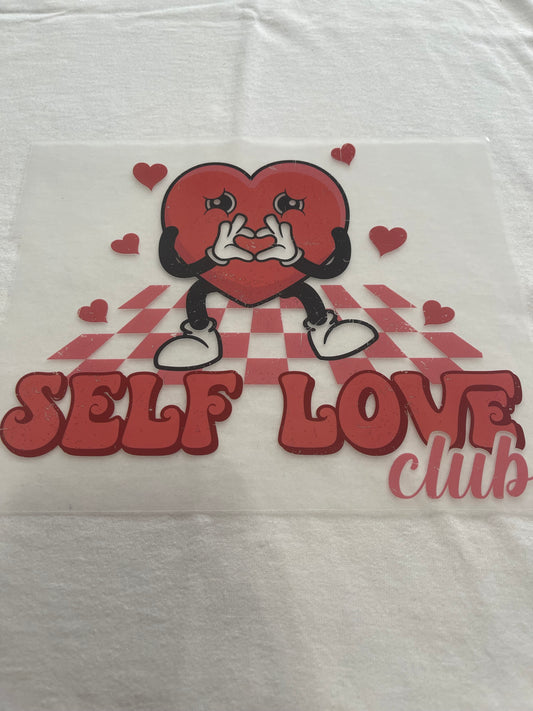 Self Love Club-Dtf T-shirt Design