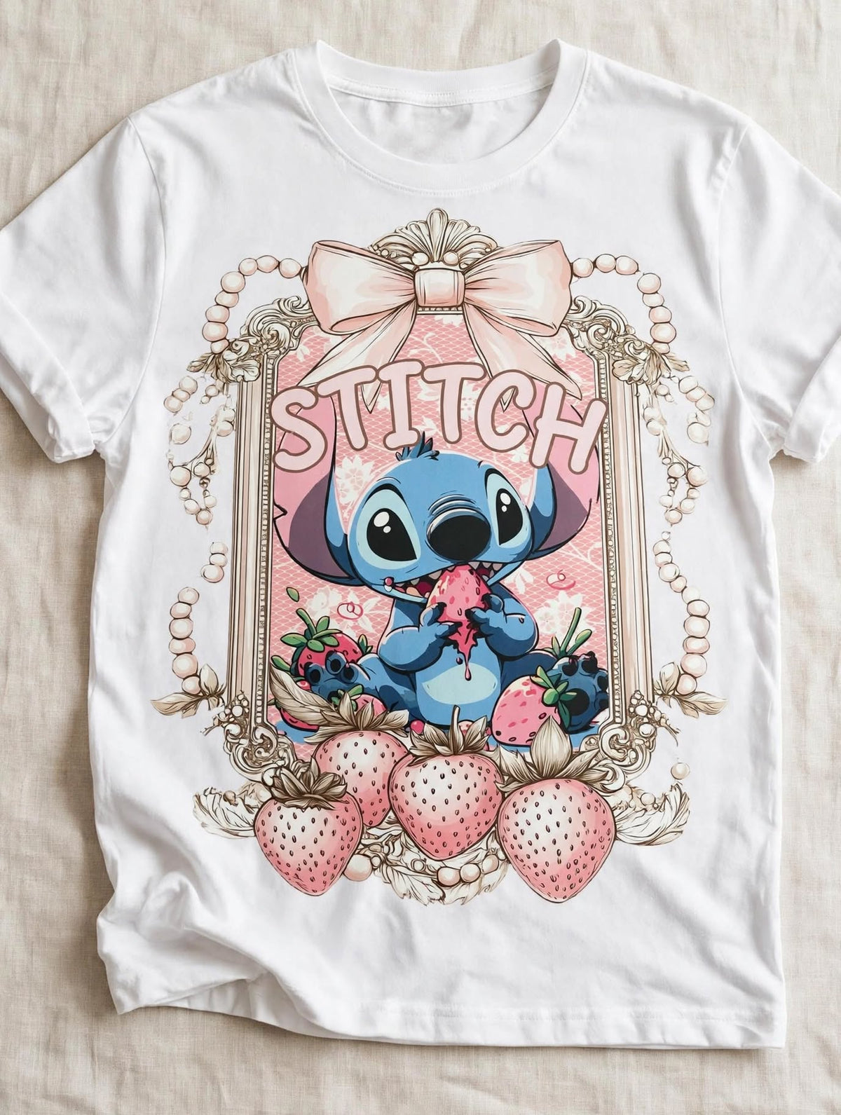 Strawberry Blue Guy-Dtf T-shirt Design