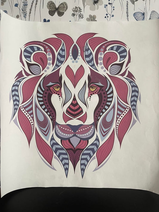 Lion~~Screen Print T-shirt Design