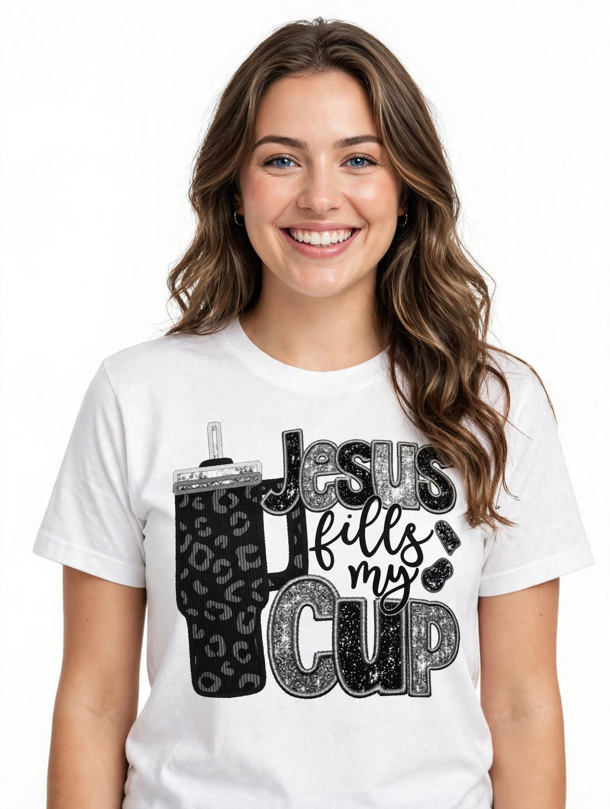 Jesus Fills My Cup-Dtf T-shirt Design