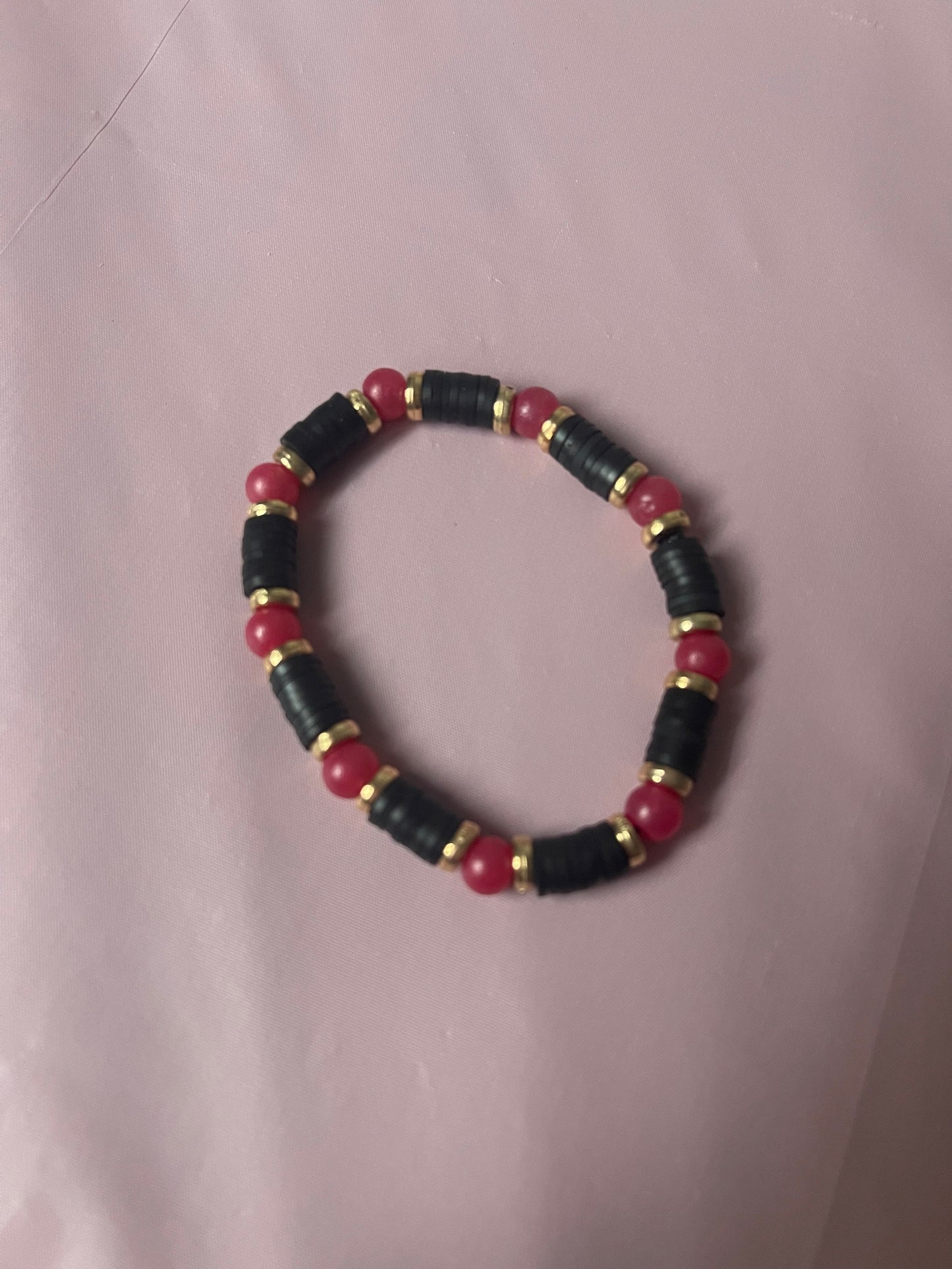 #216 Black & Red~~Bracelet
