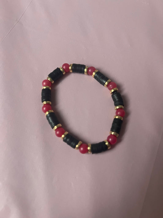 #216 Black & Red~~Bracelet