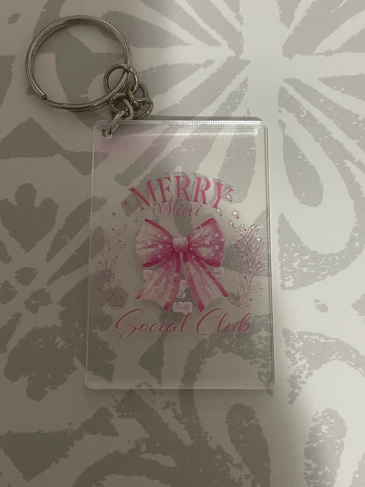 #29 Merry Mini Social Club~~Keychain