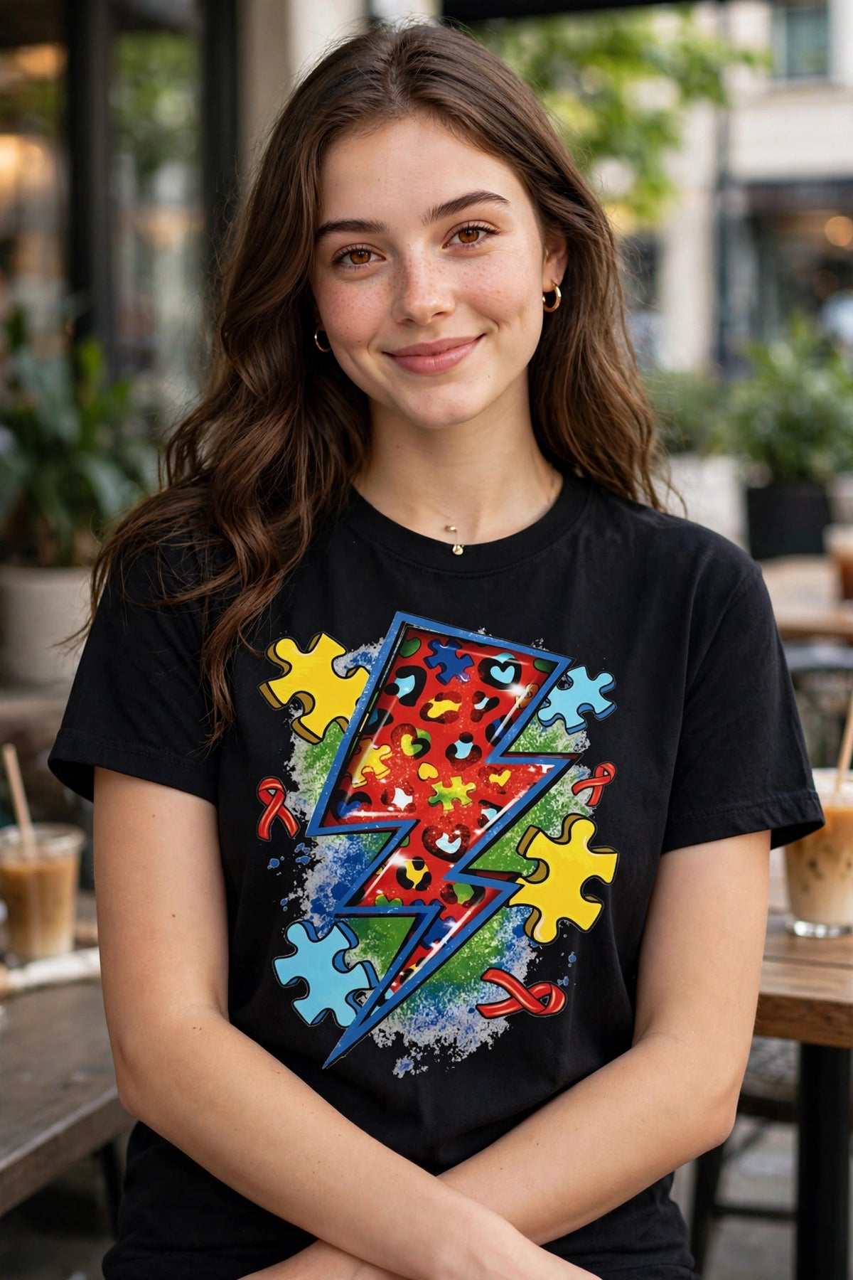 Lighting Puzzle-Dtf T-shirt Design