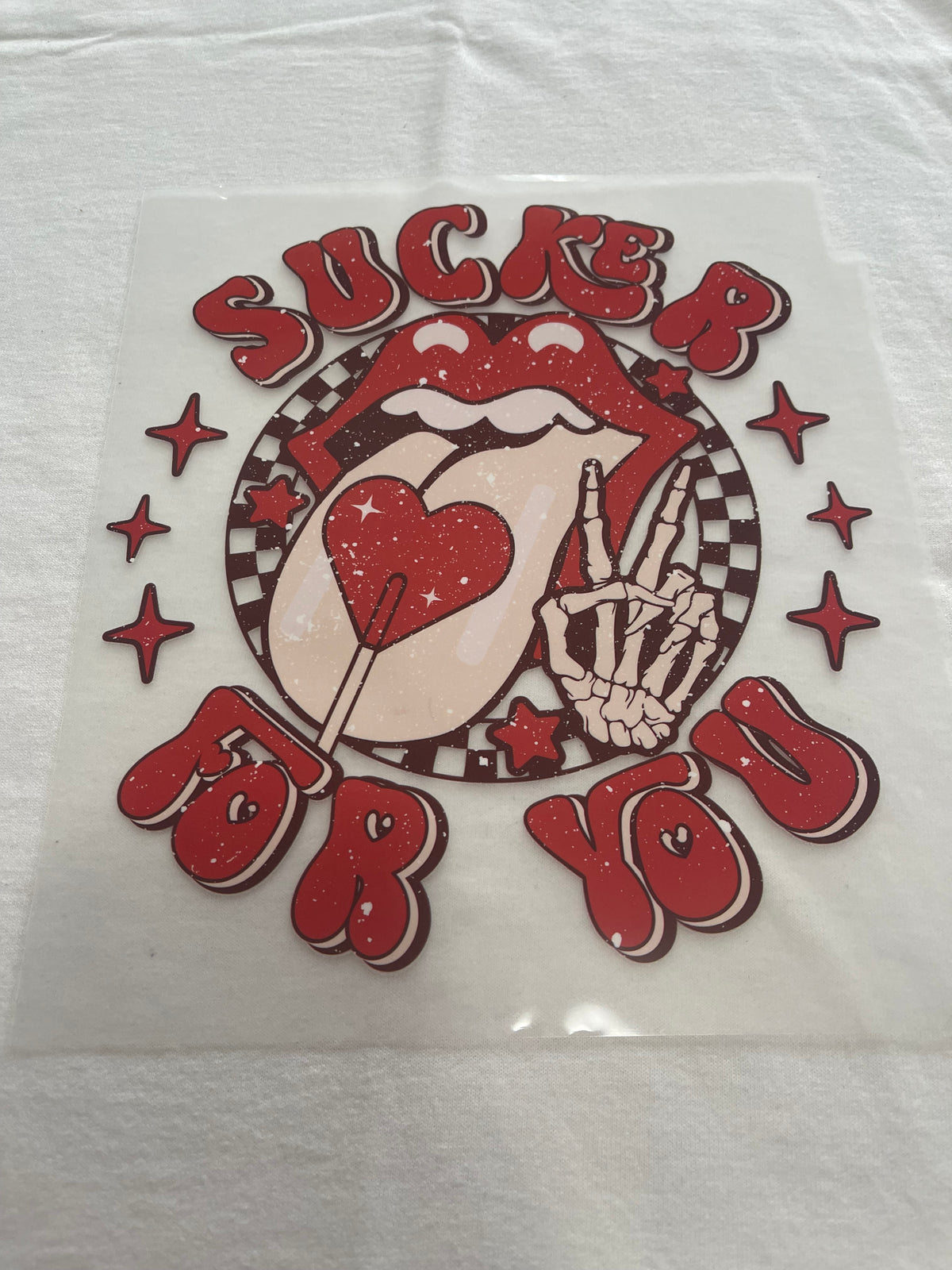 Sucker For You Valentine-Dtf t-shirt Design
