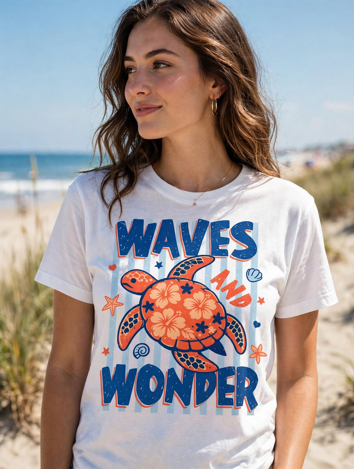 Waves & Wonder-Dtf T-shirt Design