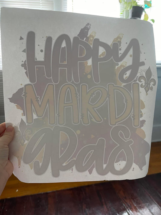Mardi Gras~~Screen Print T-shirt Design