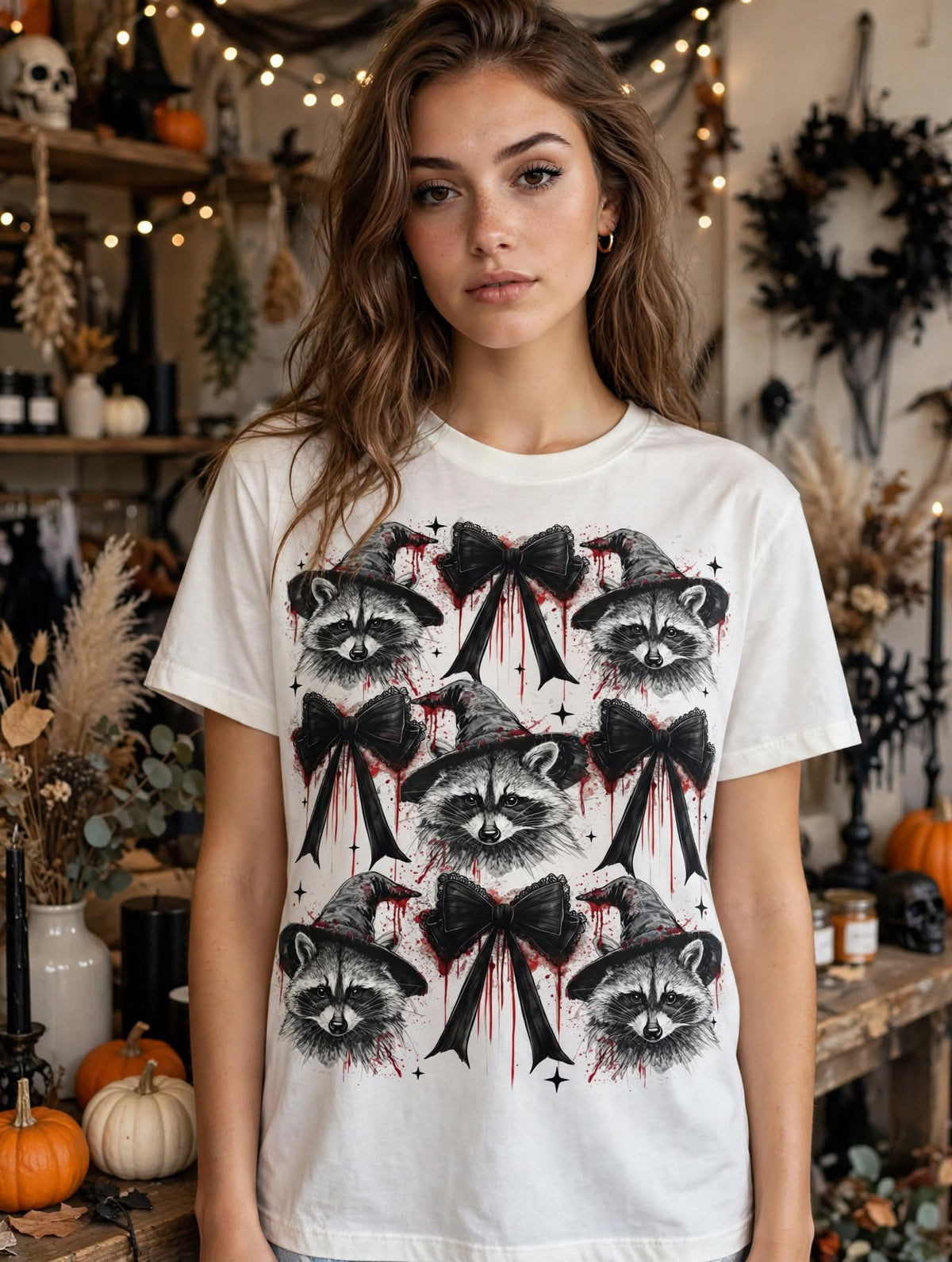 Scary Raccoon-Dtf T-shirt Design