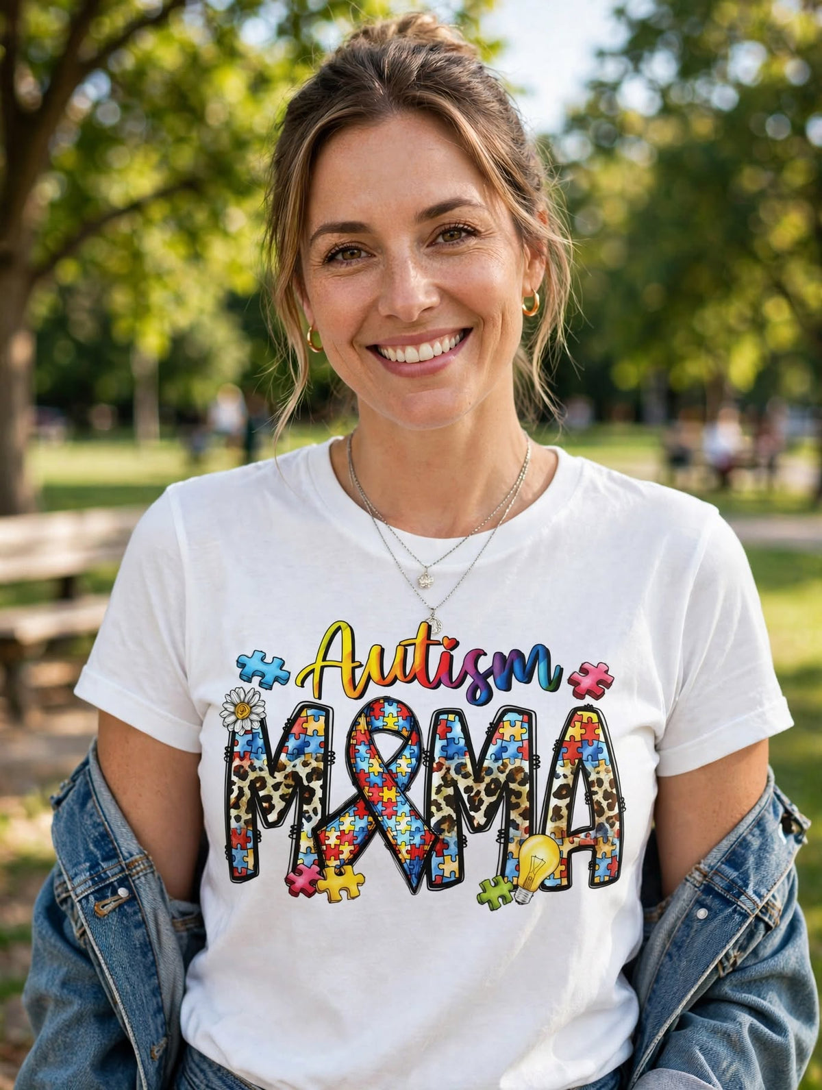 Autism Mama-Dtf T-shirt Design