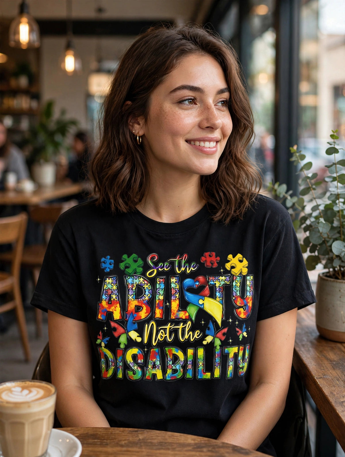 See The Ability Not The Disability-Dtf T-shirt Design