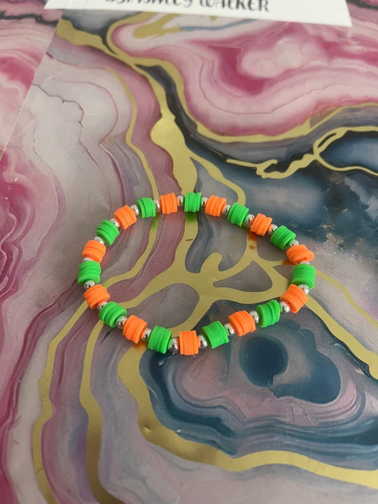 #06 Orange & Green~~Bracelet