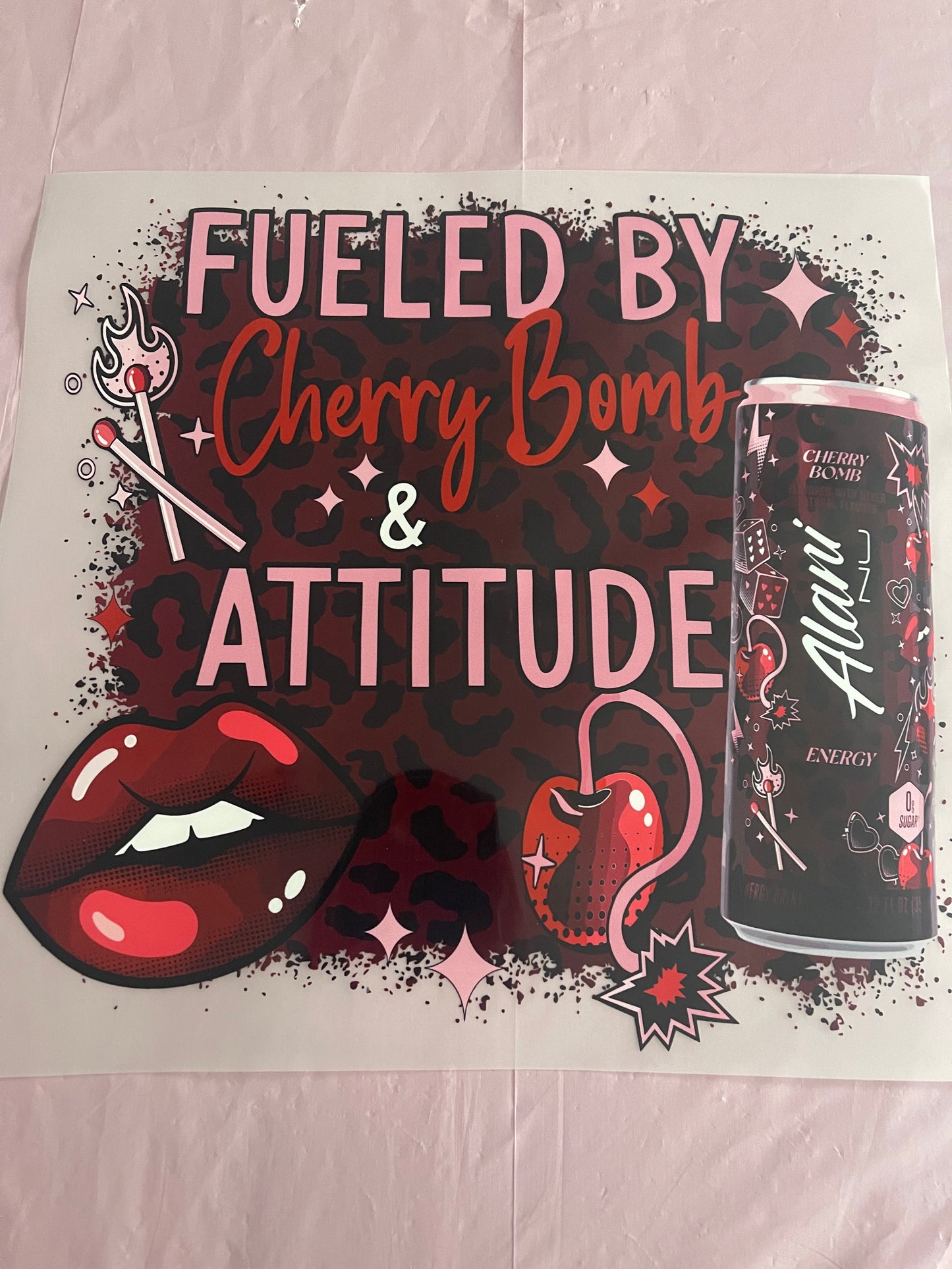 Fueled by Cherry Bomb-Dtf T-shirt Design