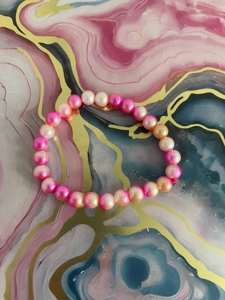 #47 Pink Pearls~~Bracelet