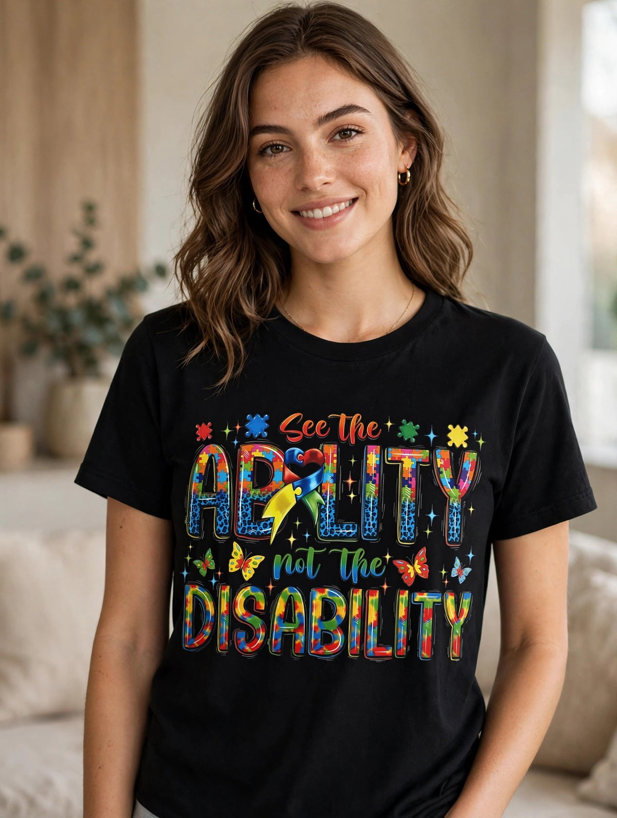 See The Ability-Dtf T-shirt Design