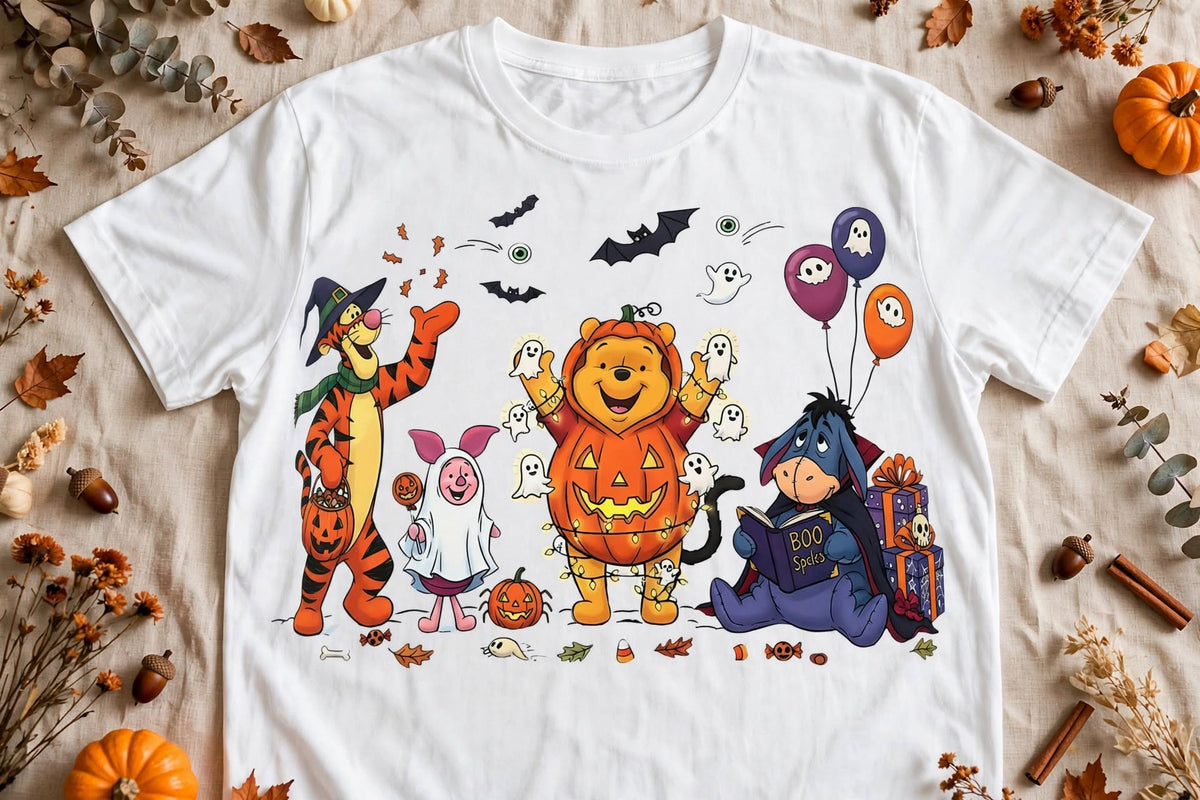 Bear Friends Halloween-DTF Tshirt Design