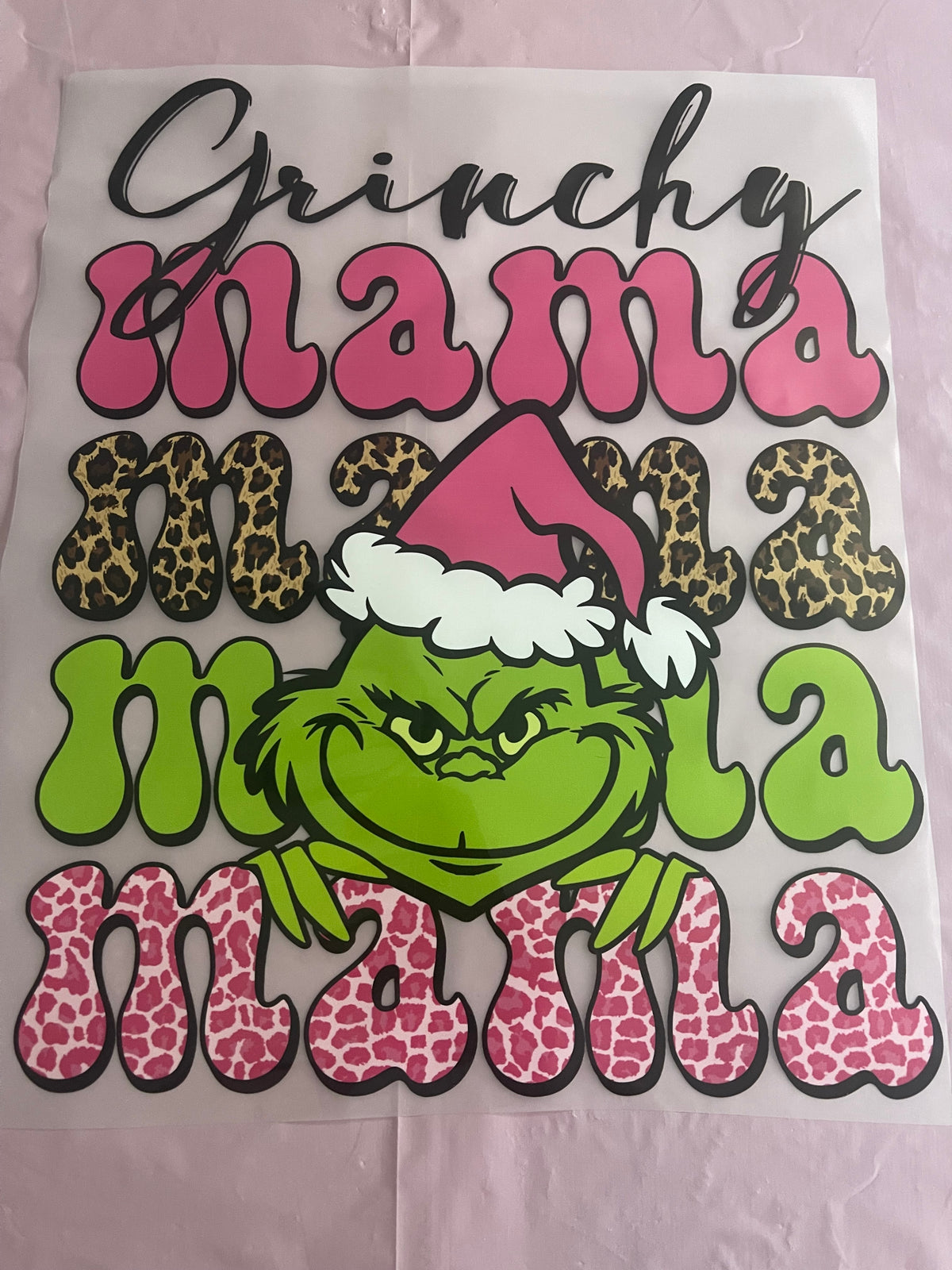 Grinchy Mama-Dtf Tshirt Design