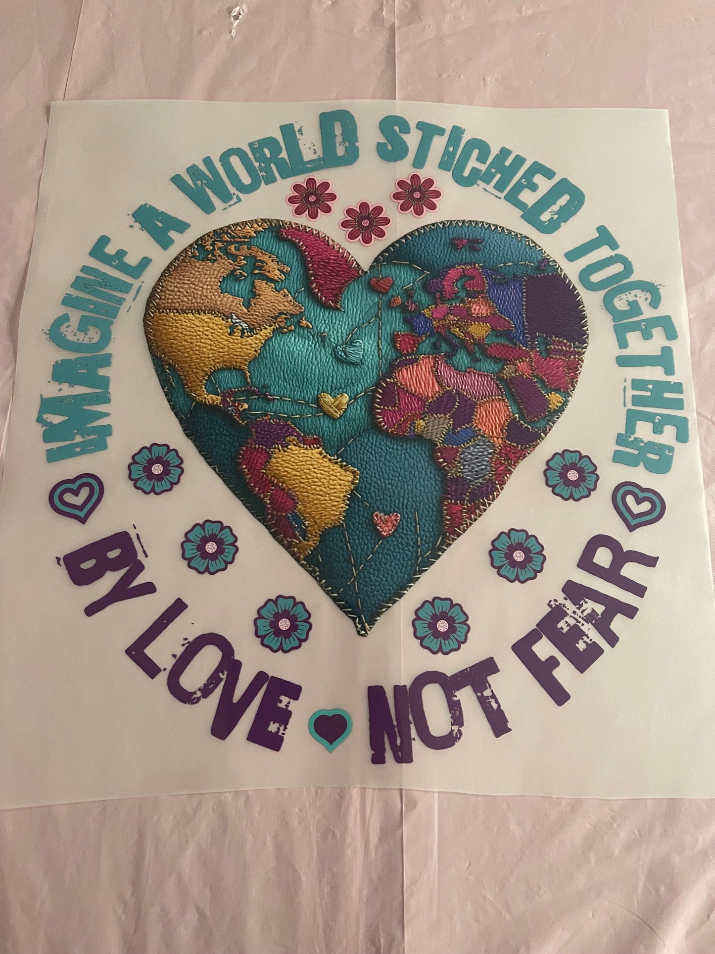 By Love Not Fear-Dtf T-shirt Design
