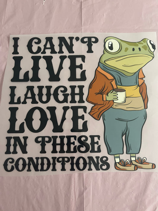 Live Laugh Love-Dtf T-shirt Design