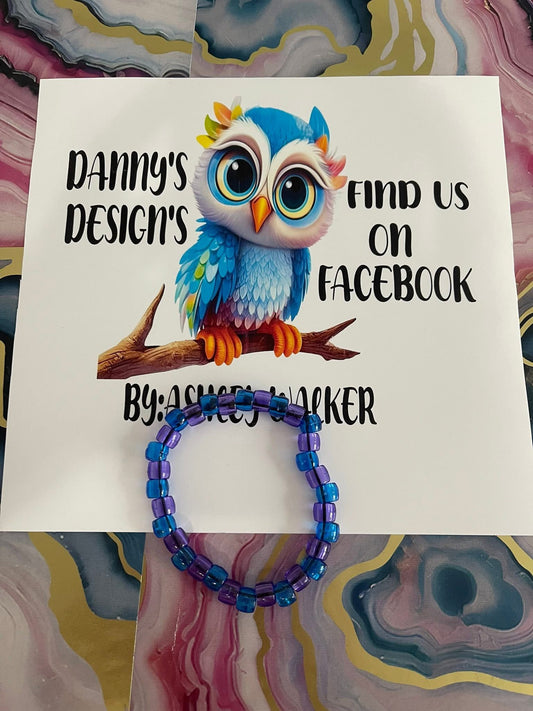#61 Dark Blue & Purple~~Bracelet