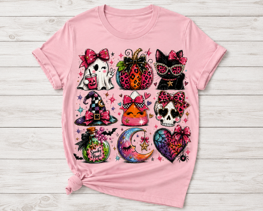 Ghost Cat Coquette-DTF Tshirt Design
