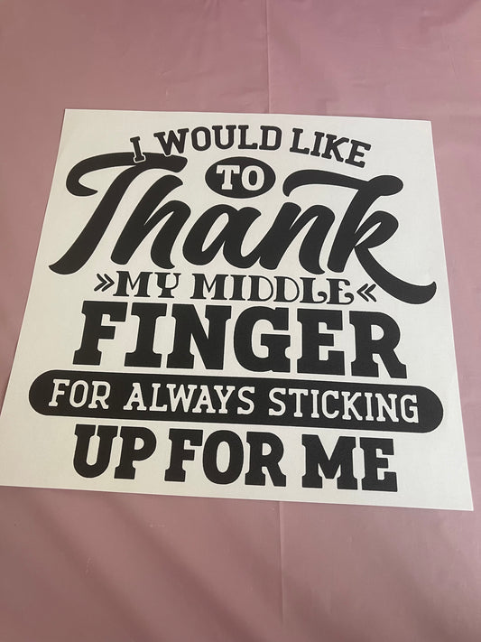 I would like to Thank~~Screen Print T-shirt Design